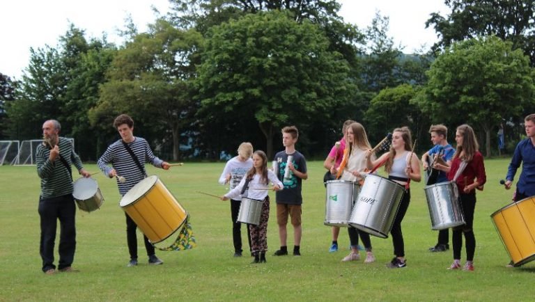 Teignmouth Community School Samba band