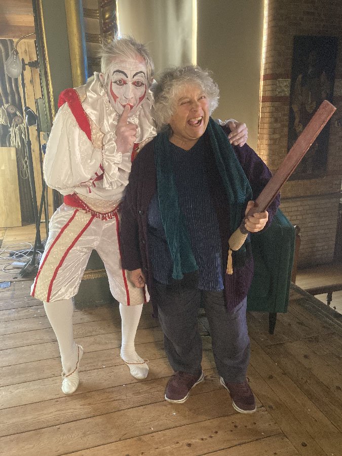 With Miriam Margolyes