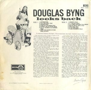 Douglas Byng Looks Back LP cover back