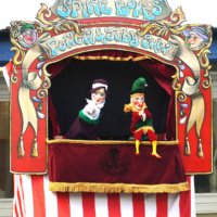 Spike Bones Punch and Judy booth Spike Bones Punch and Judy booth