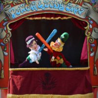 The Punch and Judy booth vingette The Punch and Judy booth vingette
